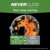image:imageNinja NeverClog Cold Press Juicer 24oz Jug 36oz Pulp Silver JC151SL  150W hightorque auger juices fibrous fruits amp veggies Total Pulp Control 2 onetouch programs Dishwasher safeBlueberry