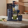 image:imageNinja NeverClog Cold Press Juicer 24oz Jug 36oz Pulp Silver JC151SL  150W hightorque auger juices fibrous fruits amp veggies Total Pulp Control 2 onetouch programs Dishwasher safeBlueberry