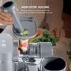 image:imageNinja NeverClog Cold Press Juicer 24oz Jug 36oz Pulp Silver JC151SL  150W hightorque auger juices fibrous fruits amp veggies Total Pulp Control 2 onetouch programs Dishwasher safeGray