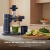 image:imageNinja NeverClog Cold Press Juicer 24oz Jug 36oz Pulp Silver JC151SL  150W hightorque auger juices fibrous fruits amp veggies Total Pulp Control 2 onetouch programs Dishwasher safeBlueberry