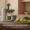 image:imageNinja NeverClog Cold Press Juicer 24oz Jug 36oz Pulp Silver JC151SL  150W hightorque auger juices fibrous fruits amp veggies Total Pulp Control 2 onetouch programs Dishwasher safeGray
