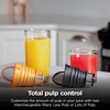 image:imageNinja NeverClog Cold Press Juicer 24oz Jug 36oz Pulp Silver JC151SL  150W hightorque auger juices fibrous fruits amp veggies Total Pulp Control 2 onetouch programs Dishwasher safeCharcoalShredder