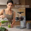image:imageNinja NeverClog Cold Press Juicer 24oz Jug 36oz Pulp Silver JC151SL  150W hightorque auger juices fibrous fruits amp veggies Total Pulp Control 2 onetouch programs Dishwasher safeCharcoal