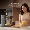 image:imageNinja NeverClog Cold Press Juicer 24oz Jug 36oz Pulp Silver JC151SL  150W hightorque auger juices fibrous fruits amp veggies Total Pulp Control 2 onetouch programs Dishwasher safeCharcoal