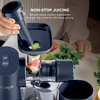 image:imageNinja NeverClog Cold Press Juicer 24oz Jug 36oz Pulp Silver JC151SL  150W hightorque auger juices fibrous fruits amp veggies Total Pulp Control 2 onetouch programs Dishwasher safeBlueberry