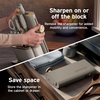 image:imageNinja NeverDull 10Pc German Steel Knife Set Stone Gold NK32010SD1  Stays razorsharp 10 years Premium German steel Removable sharpener stores in a drawer saving up to 35 more counter spaceStone