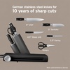 image:imageNinja NeverDull 10Pc German Steel Knife Set Stone Gold NK32010SD1  Stays razorsharp 10 years Premium German steel Removable sharpener stores in a drawer saving up to 35 more counter spaceBlack