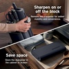 image:imageNinja NeverDull 10Pc German Steel Knife Set Stone Gold NK32010SD1  Stays razorsharp 10 years Premium German steel Removable sharpener stores in a drawer saving up to 35 more counter spaceCyberspace