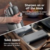 image:imageNinja NeverDull 10Pc German Steel Knife Set Stone Gold NK32010SD1  Stays razorsharp 10 years Premium German steel Removable sharpener stores in a drawer saving up to 35 more counter spaceLight Grey