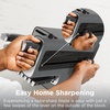 image:imageNinja NeverDull 17Pc Knife Block Set Builtin Sharpener Black K32017  Stays razorsharp 10 years Rustresistant German stainless steel blades Few swipes of the foolproof sharpener restore edge17Piece
