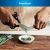 image:imageNinja NeverDull 17Pc Knife Block Set Builtin Sharpener Black K32017  Stays razorsharp 10 years Rustresistant German stainless steel blades Few swipes of the foolproof sharpener restore edge15Piece