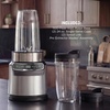 image:imageNinja NutriPlus Personal Blender 900PW 3 20oz Cups Silver BN301  900peakwatt pushtoblend motor for smoothies amp sauces 3 20oz cups 2 spout lids amp storage lid Dishwasher safeAuto Blend