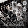 image:imageNinja NutriPlus Personal Blender 900PW 3 20oz Cups Silver BN301  900peakwatt pushtoblend motor for smoothies amp sauces 3 20oz cups 2 spout lids amp storage lid Dishwasher safePush to blend