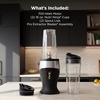 image:imageNinja NutriPlus Personal Blender 900PW 3 20oz Cups Silver BN301  900peakwatt pushtoblend motor for smoothies amp sauces 3 20oz cups 2 spout lids amp storage lid Dishwasher safePush to blend