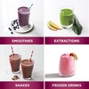 image:imageNinja NutriPlus Personal Blender 900PW 3 20oz Cups Silver BN301  900peakwatt pushtoblend motor for smoothies amp sauces 3 20oz cups 2 spout lids amp storage lid Dishwasher safePush to blend