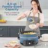 image:imageNinja PossibleCooker PRO Plus 85qt Blue Macaron MC2001  9in1 replaces 16 tools 1400W Slow Cook Sear Saut Proof PastaRice ovensafe ceramic pot cookertooventotableBlue