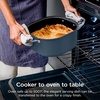 image:imageNinja PossibleCooker PRO Plus 85qt Blue Macaron MC2001  9in1 replaces 16 tools 1400W Slow Cook Sear Saut Proof PastaRice ovensafe ceramic pot cookertooventotableMidnight Blue