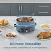 image:imageNinja PossibleCooker PRO Plus 85qt Blue Macaron MC2001  9in1 replaces 16 tools 1400W Slow Cook Sear Saut Proof PastaRice ovensafe ceramic pot cookertooventotableBlue