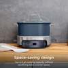 image:imageNinja PossibleCooker PRO Plus 85qt Blue Macaron MC2001  9in1 replaces 16 tools 1400W Slow Cook Sear Saut Proof PastaRice ovensafe ceramic pot cookertooventotableMidnight Blue