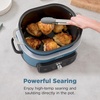 image:imageNinja PossibleCooker PRO Plus 85qt Blue Macaron MC2001  9in1 replaces 16 tools 1400W Slow Cook Sear Saut Proof PastaRice ovensafe ceramic pot cookertooventotableBlue