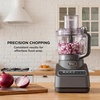 image:imageNinja PrecisionPro Food Processor amp Dough Mixer 1000PW 9Cup BZ601  AutoiQ presets for chopping slicingshredding pureeing amp dough 9cup bowl BPAfree dishwashersafe partsGrey