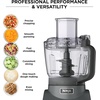 image:imageNinja PrecisionPro Food Processor amp Dough Mixer 1000PW 9Cup BZ601  AutoiQ presets for chopping slicingshredding pureeing amp dough 9cup bowl BPAfree dishwashersafe partsGrey