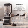 image:imageNinja Professional Plus Kitchen System 1400WP AutoiQ Grey BN801  5 functions for smoothies chopping amp dough with AutoiQ 72oz blender pitcher 64oz processor 2 24oz cupsPro Plus DUO BlendGrey