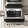 image:imageNinja Professional Plus Kitchen System 1400WP AutoiQ Grey BN801  5 functions for smoothies chopping amp dough with AutoiQ 72oz blender pitcher 64oz processor 2 24oz cupsPro Plus Kitchen SystemGrey