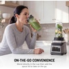 image:imageNinja Professional Plus Kitchen System 1400WP AutoiQ Grey BN801  5 functions for smoothies chopping amp dough with AutoiQ 72oz blender pitcher 64oz processor 2 24oz cupsPro Plus DUO BlendGrey