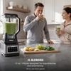 image:imageNinja Professional Plus Kitchen System 1400WP AutoiQ Grey BN801  5 functions for smoothies chopping amp dough with AutoiQ 72oz blender pitcher 64oz processor 2 24oz cupsPro Plus BlenderGrey