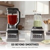 image:imageNinja Professional Plus Kitchen System 1400WP AutoiQ Grey BN801  5 functions for smoothies chopping amp dough with AutoiQ 72oz blender pitcher 64oz processor 2 24oz cupsPro Plus DUO BlendGrey