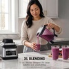image:imageNinja Professional Plus Kitchen System 1400WP AutoiQ Grey BN801  5 functions for smoothies chopping amp dough with AutoiQ 72oz blender pitcher 64oz processor 2 24oz cupsPro Plus Kitchen SystemGrey