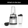 image:imageNinja Refurbished BN401 Nutri Pro with AutoiQ 1100PeakWatt Personal Blender Cloud Silver Renewed