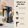 image:imageNinja Single Serve Coffee Maker  Combo Machine KCup Pods and Grounds  4 Styles of Brewing up to 24 Oz Cup Sizes 56 Oz Removable Reservoir Black PB051StandardBlack