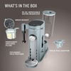 image:imageNinja Single Serve Coffee Maker  Combo Machine KCup Pods and Grounds  4 Styles of Brewing up to 24 Oz Cup Sizes 56 Oz Removable Reservoir Black PB051StandardGlacier Blue