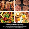 image:imageNinja Sizzle Indoor Grill amp Griddle 14 500F GreySilver GR101  Interchangeable nonstick grill amp griddle plate dishwashersafe lid 500F edgetoedge heat for perfect chargrilled marks14 Inch