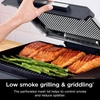 image:imageNinja Sizzle Indoor Grill amp Griddle 14 500F GreySilver GR101  Interchangeable nonstick grill amp griddle plate dishwashersafe lid 500F edgetoedge heat for perfect chargrilled marks14 Inch