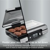 image:imageNinja Sizzle Indoor Grill amp Griddle 14 500F GreySilver GR101  Interchangeable nonstick grill amp griddle plate dishwashersafe lid 500F edgetoedge heat for perfect chargrilled marks20 Inch