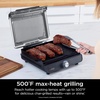 image:imageNinja Sizzle Indoor Grill amp Griddle 14 500F GreySilver GR101  Interchangeable nonstick grill amp griddle plate dishwashersafe lid 500F edgetoedge heat for perfect chargrilled marks14 Inch
