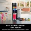 image:imageNinja Thirsti Drink System Soda Maker Create Unique Sparkling amp Still Drinks Personalize Size amp Flavor Carbonated Water Machine 60L CO2 Cylinder amp Variety of Flavored Water Drops Black WC1001Black