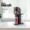 image:imageNinja Thirsti Drink System Soda Maker Create Unique Sparkling amp Still Drinks Personalize Size amp Flavor Carbonated Water Machine 60L CO2 Cylinder amp Variety of Flavored Water Drops Black WC1001Black