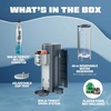 image:imageNinja Thirsti Ultimate Drink System Soda Maker Cyberspace WC3001BL2  Still or Sparkling Create fountainfresh drinks with 20 zero or lowcalorie flavors Customize your fizz and flavorCyberspace