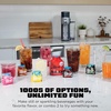image:imageNinja Thirsti Ultimate Drink System Soda Maker Cyberspace WC3001BL2  Still or Sparkling Create fountainfresh drinks with 20 zero or lowcalorie flavors Customize your fizz and flavorCyberspace