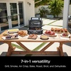 image:imageNinja Woodfire ProConnect Premium XL BBQ Grill 7in1 App Enabled Blue  180 sq in of cooking space with appconnected dual thermometers and real woodfired flavorBlack  Blue