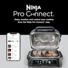 image:imageNinja Woodfire ProConnect Premium XL BBQ Grill 7in1 App Enabled Blue  180 sq in of cooking space with appconnected dual thermometers and real woodfired flavorBlack  Gold