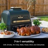 image:imageNinja Woodfire ProConnect Premium XL BBQ Grill 7in1 App Enabled Blue  180 sq in of cooking space with appconnected dual thermometers and real woodfired flavorBlue  Gold