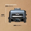 image:imageNinja Woodfire ProConnect Premium XL BBQ Grill 7in1 App Enabled Blue  180 sq in of cooking space with appconnected dual thermometers and real woodfired flavorBlack  Gold