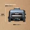 image:imageNinja Woodfire ProConnect Premium XL BBQ Grill 7in1 App Enabled Blue  180 sq in of cooking space with appconnected dual thermometers and real woodfired flavorBlack  Blue