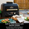 image:imageNinja Woodfire ProConnect Premium XL BBQ Grill 7in1 App Enabled Blue  180 sq in of cooking space with appconnected dual thermometers and real woodfired flavorBlue  Gold