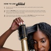 image:imageShark FlexStyle Glam CeramicPowerful Air StylingDrying System HD6052SPK  Silki Straightener  Glossi Air Glosser WideTooth Comb amp Diffuser Scalp ShieldStraight  Wavy Hair Gold